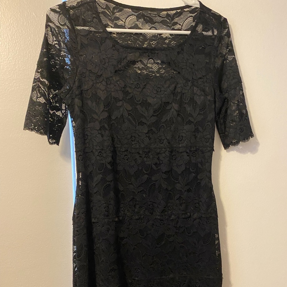 Black Lace Guess Dress - Size SM! Date night dress